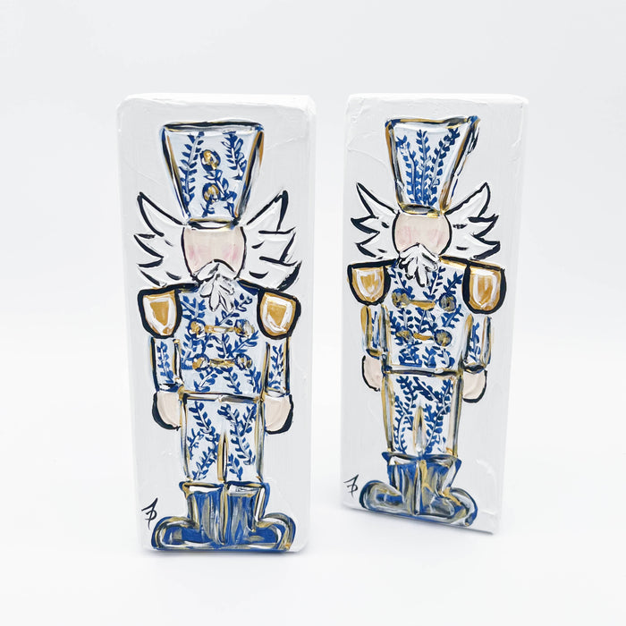 Chinoiserie Nutcracker Textured Art Block