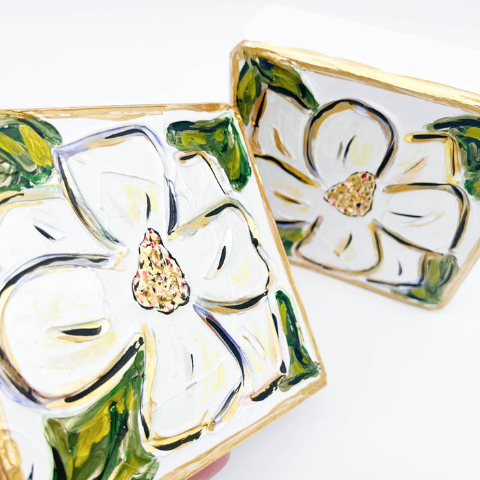 Magnolia Textured Art Block
