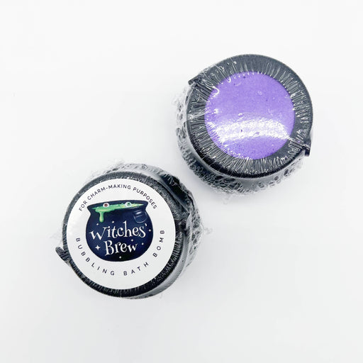 Witches Brew Bath Bomb Purple Kids Bathtime Additives Cauldron Spooky Halloween