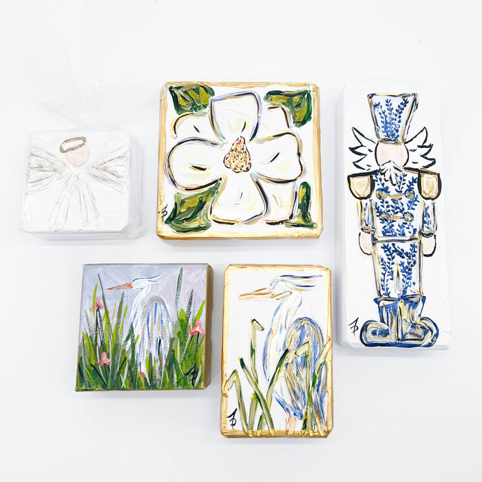 Magnolia Textured Art Block