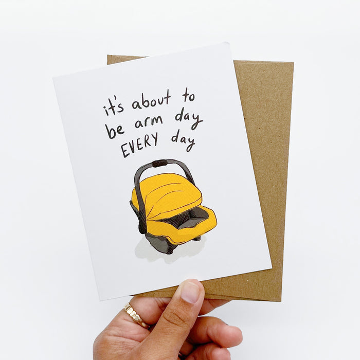 Arm Day Baby Card