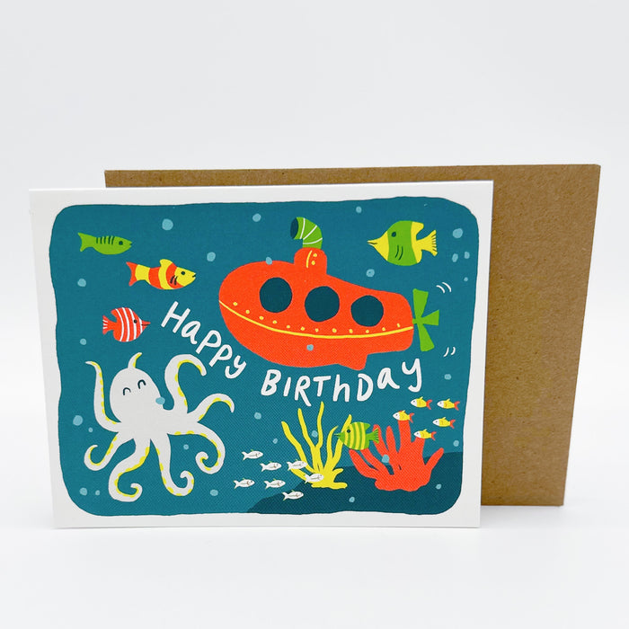 Submarine Birthday Card