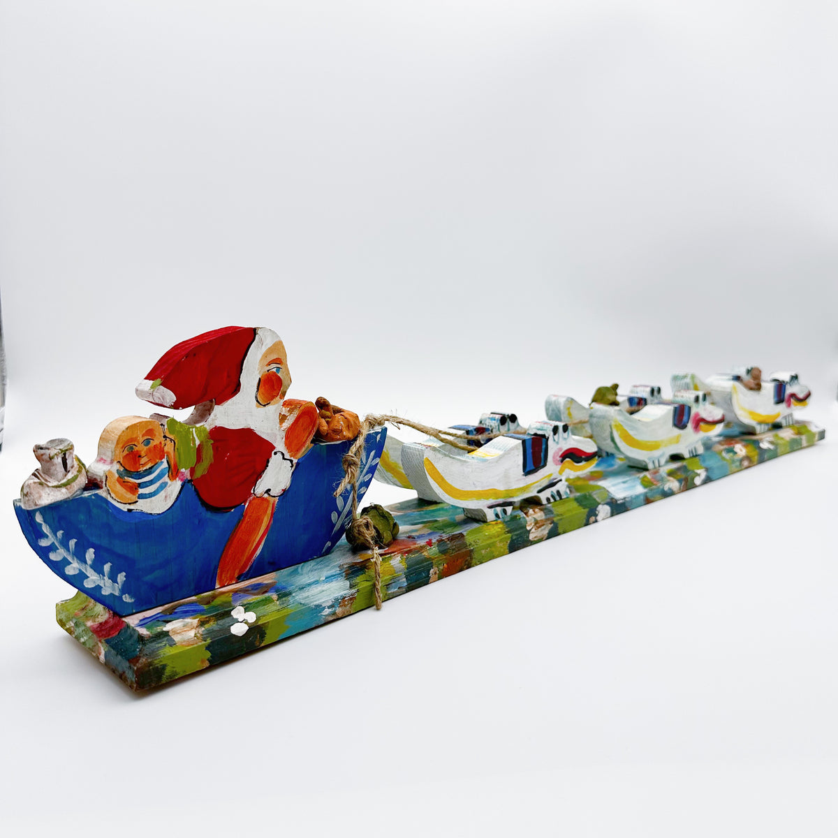 Lorraine Gendron - Santa & White Gator Sleigh — Home Malone