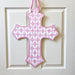 Pink Cross Door Hanger, Home Malone, New Orleans Art, Pretty Pink Cross, Door Decor, Easter Decor, Christening, Baptism, Baby Girl Announcement, Nursery Door, Nursery Decor, Communion