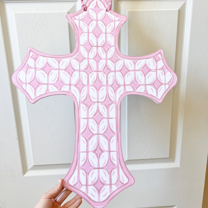 Pink Cross Door Hanger