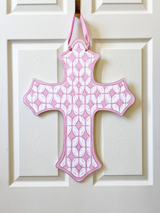 Pink Cross Door Hanger