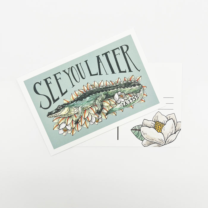 See You Later Alligator Postcard