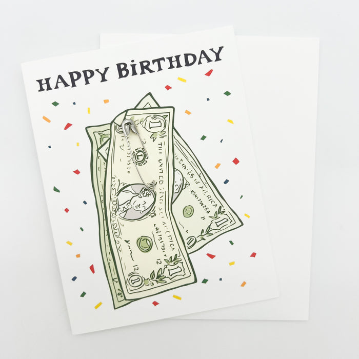Dollar Bill Birthday Card