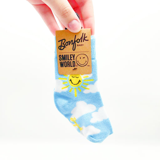 Bonfolk Blue Skies Sunny Day Soft Baby Socks / Brands That Give Back / Baby Gift Ideas / New Orleans, LA