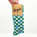 Bonfolk Tulane Wave Checkered Fan Game Day Socks // Brands That Give Back // Green + White Checkers // Roll Wave Tulane College University // New Orleans, Louisiana