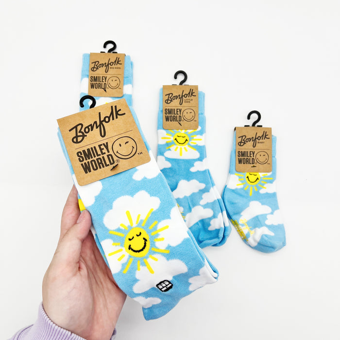 Bonfolk Blue Skies Sunshine Socks // Brands That Give Back // Gifts For Him // Gifts For Her // New Arrivals at Home Malone // New Orleans, Louisiana // Smiley World Collaboration