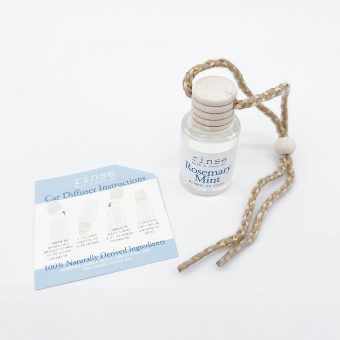 Car Diffuser: Rosemary Mint