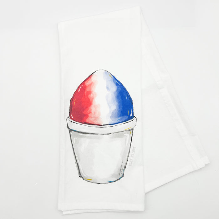 Red, White & Blue Sno Cone Tea Towel