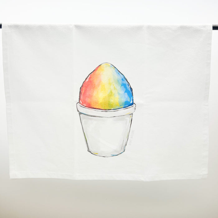 Home Malone Classic Sno-Ball Rainbow Tea Towel 