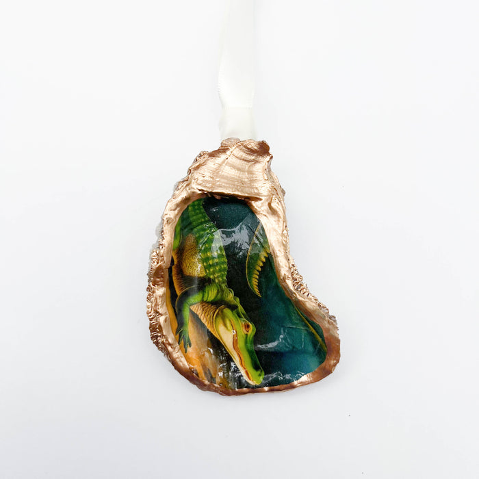 Alligator Bayou Oyster Shell Ornament