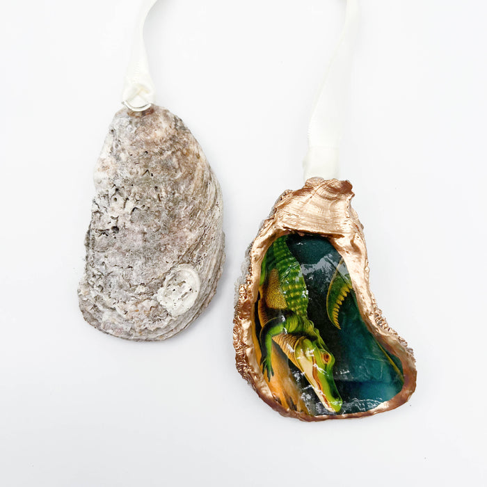 Alligator Bayou Oyster Shell Ornament