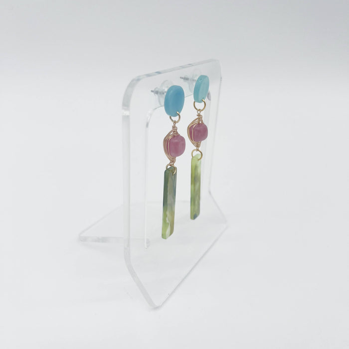 Jade Tropical Dangle Earrings