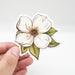 Home Malone Stickers Classic White Petal Dogwood Southern Flower Springtime Stationery for Any Surface // Stocking Stuffer // Laptop, Car, Waterbottle Waterproof Sticker // New Orleans, Louisiana