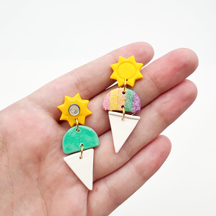 Sunshine Sno-ball Earrings