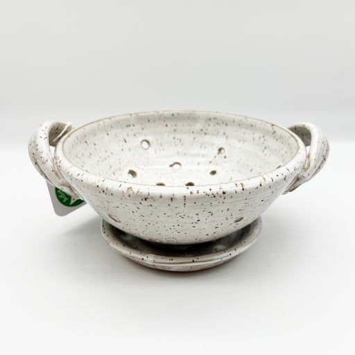 Home Malone Addison Pottery Speckled Berry Bowl - Drainage Bowl Cleaning - Handmade Wheel Thrown Pottery - Gift Guide for Mom 