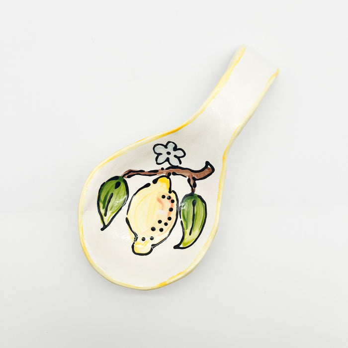 Ceramic Spoon Rest: Lemon