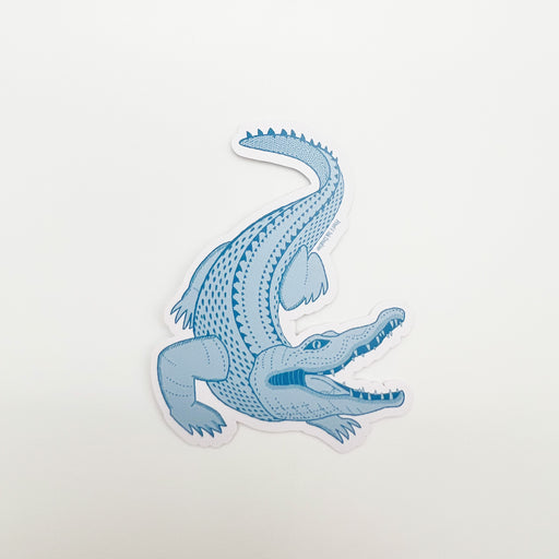 Home Malone Pixel & Ink Creative Stationery Alligator Blues Sticker for Waterbottle, Car, Laptop, Etc. // New Orleans Louisiana Gators// City Park // NOLA