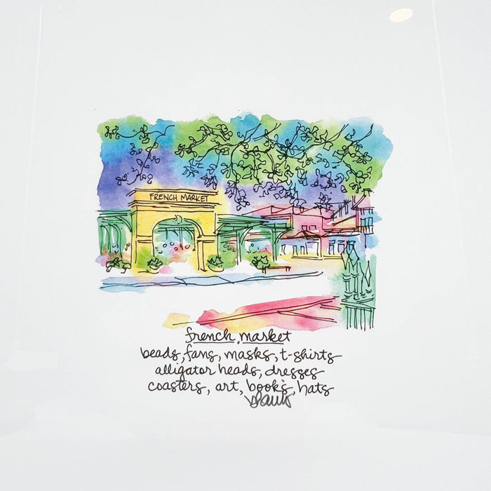 Framed Haiku Art Color: French Market