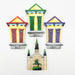  New Orleans Artist Classic Shotgun Houses Magnet - Small Magnetic Decoration for Gifting - New Orleanians - Cute + Fun Souvenier