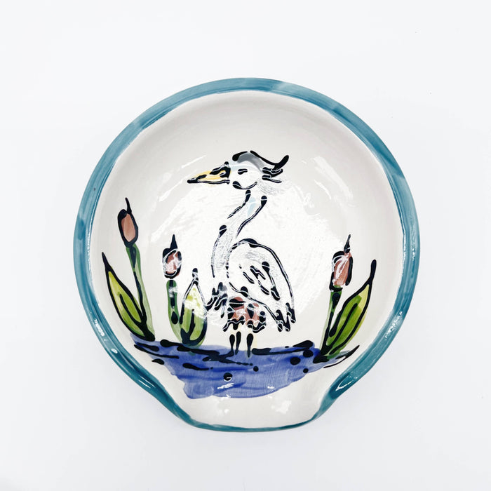 Round Spoon Rest: Swamp