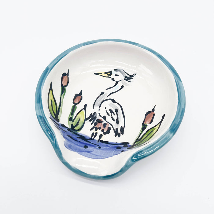 Round Spoon Rest: Swamp