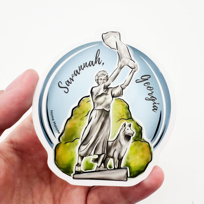 Savannah Waving Girl Sticker - ONLINE EXCLUSIVE