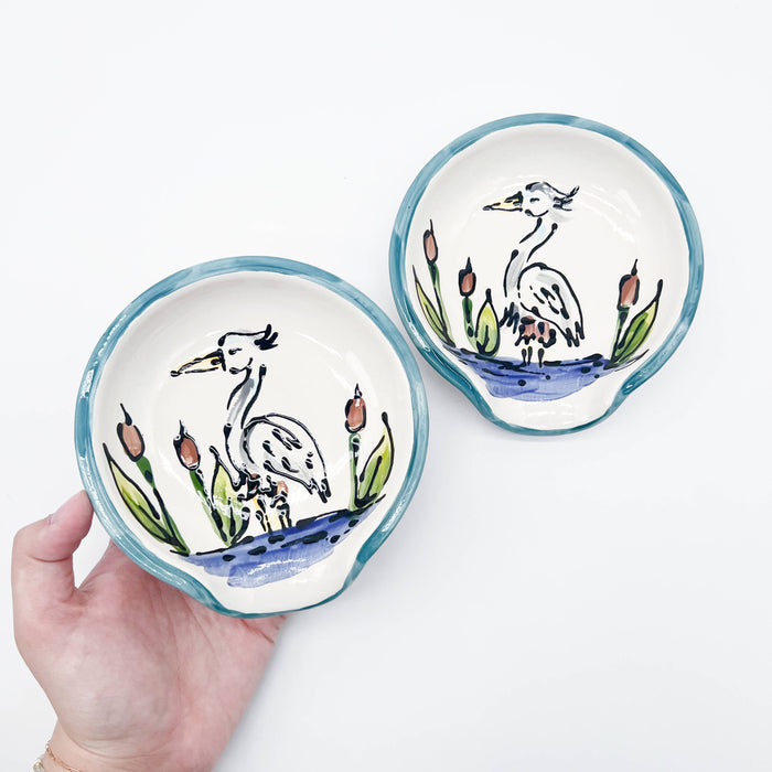 Round Spoon Rest: Swamp