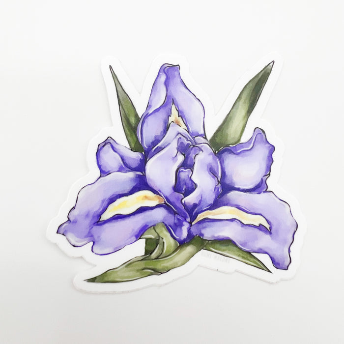 Purple Iris Sticker