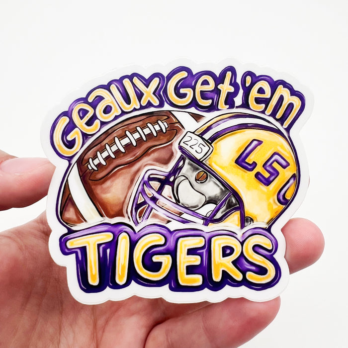 Geaux Get Em Tigers Sticker