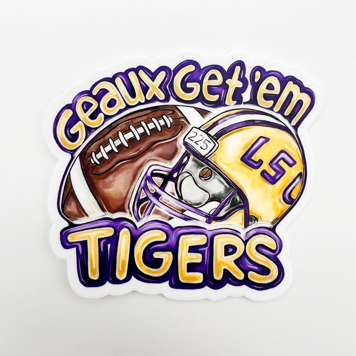 Geaux Get Em Tigers Sticker