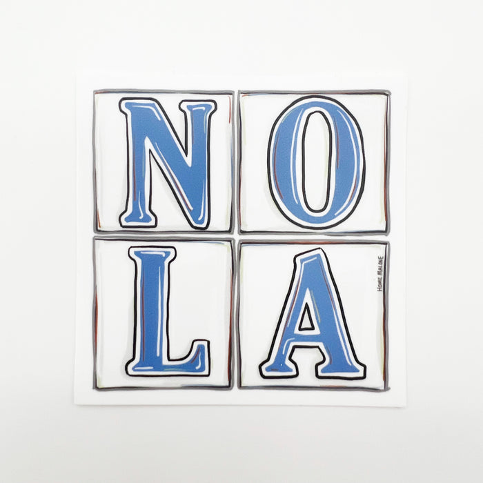 NOLA Tiles, NOLA Street Tile, New Orleans Louisiana, cute sticker, spirit sticker, southern sticker, Home Malone