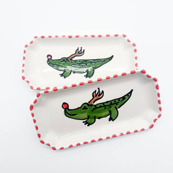 Reindeer Alligator Tray: Small
