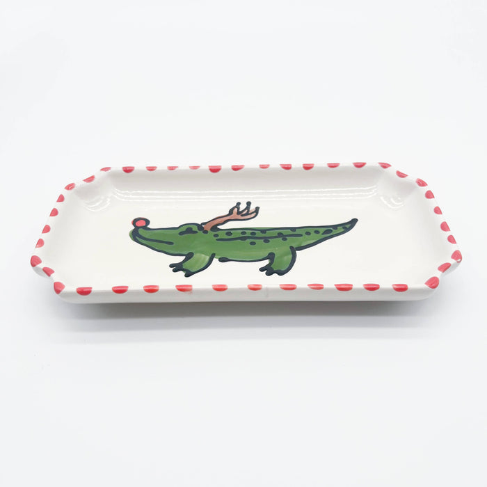 Reindeer Alligator Tray: Small