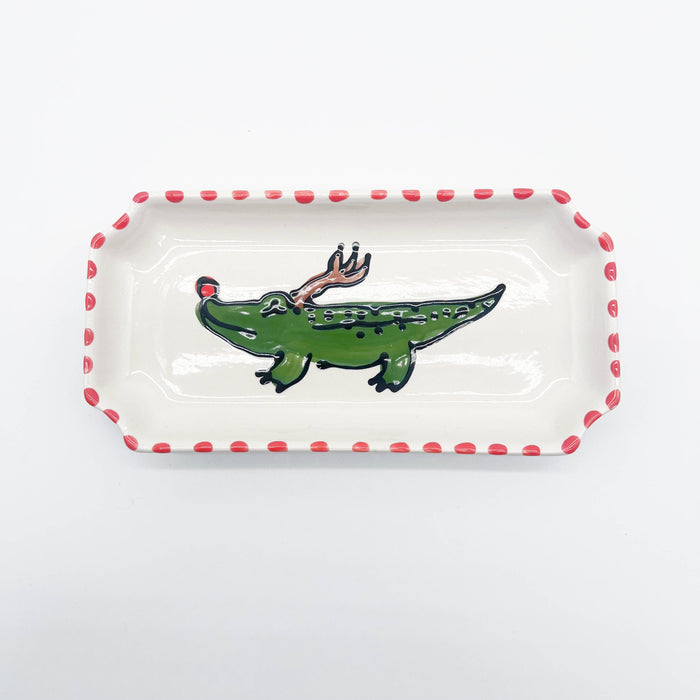 Reindeer Alligator Tray: Small