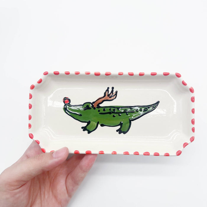 Reindeer Alligator Tray: Small