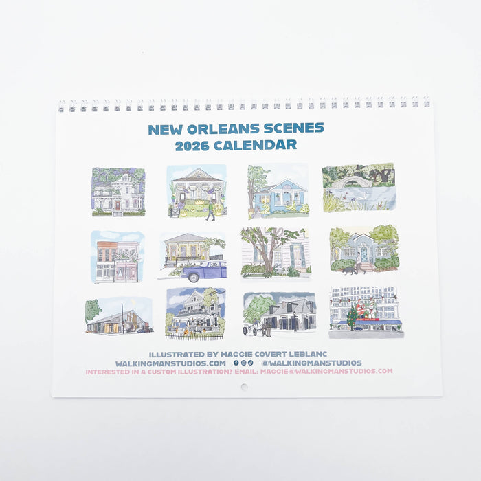 New Orleans Scenes 2026 Calendar