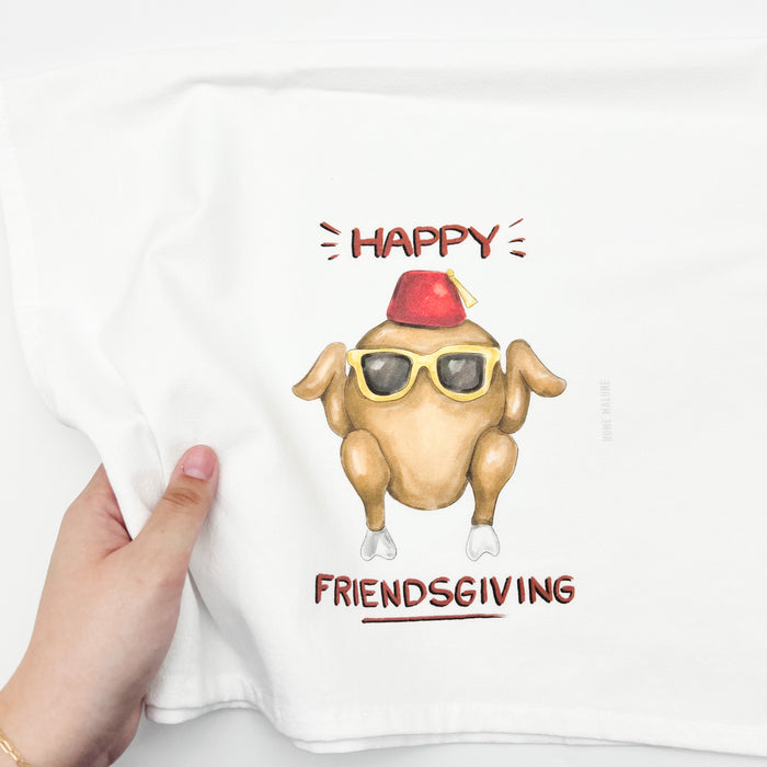 Happy Friendsgiving Tea Towel