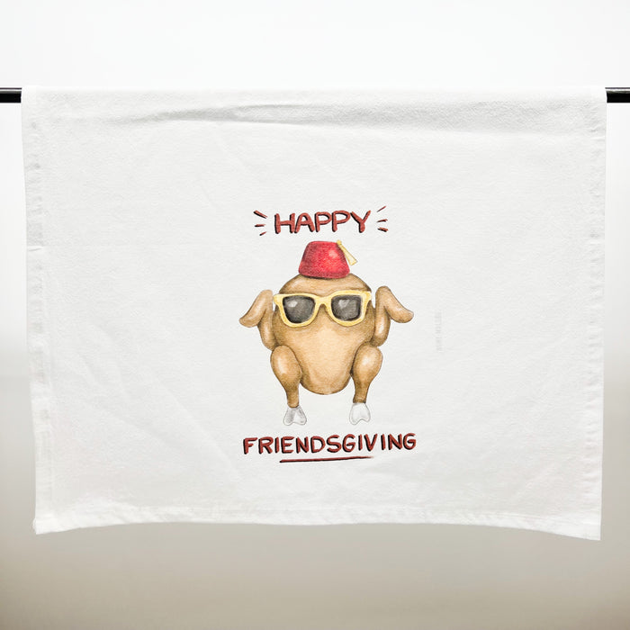 Happy Friendsgiving Tea Towel