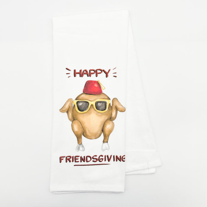 Happy Friendsgiving Tea Towel