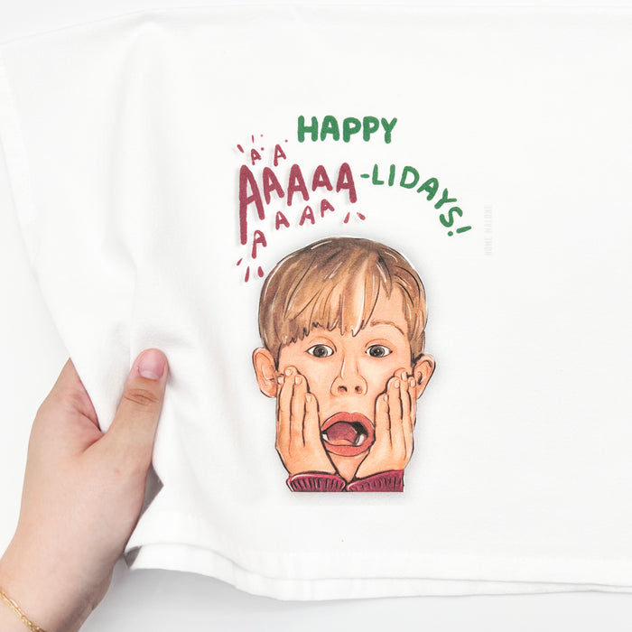 Happy AAA-lidays Tea Towel