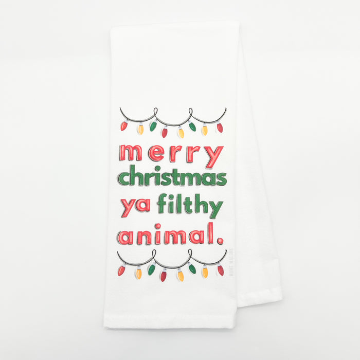 Filthy Animal Tea Towel