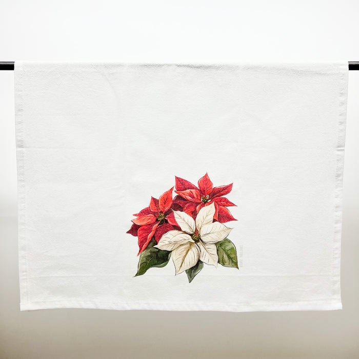 Poinsettias Tea Towel