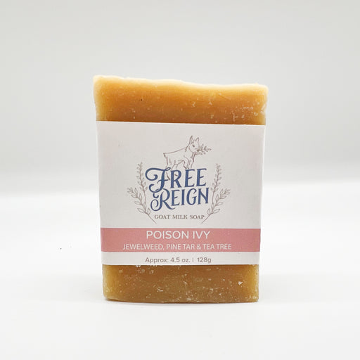 Free Reign Farms Jewelweed, Pine Tar + Tea Tree Scented Poison Ivy Remedy Bar Soap - Family Owned Farms in Texas - Shop Local at Home Malone New Orleans