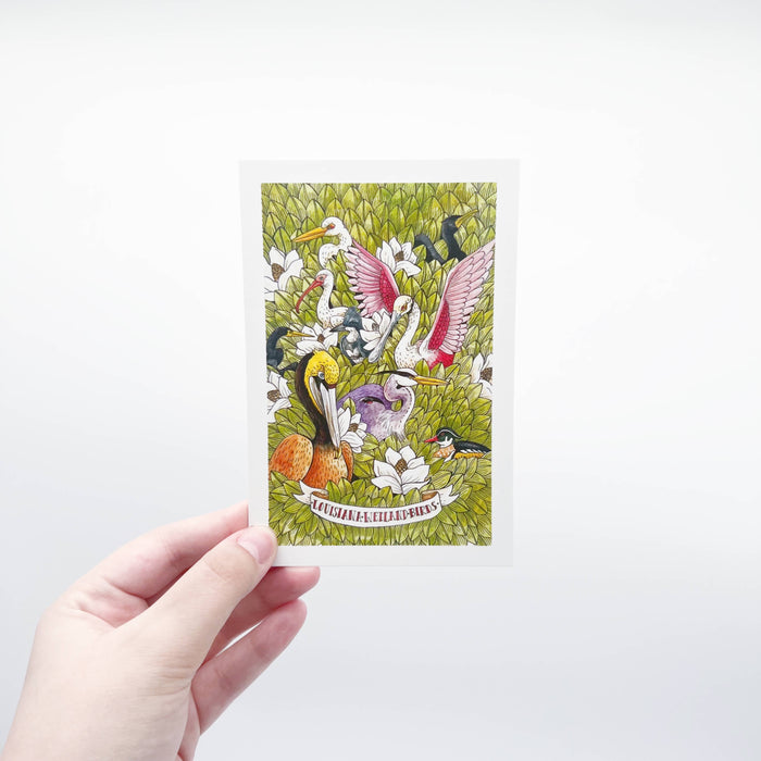 LA Wetland Birds Postcard