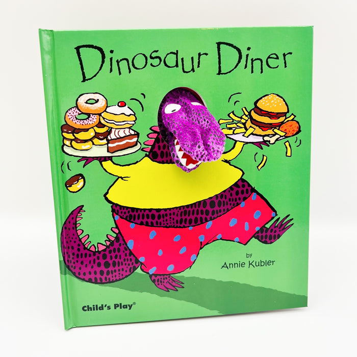 Dinosaur Diner Children's Book - Healthy Eating for Kids - Purple Dinosaur - Child's Play written by Annie Kubler - Gift Ideas for Baby + Child